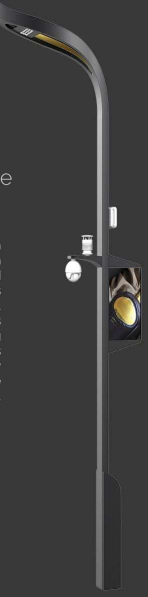 Nova smart pole, illuminating modern elegance