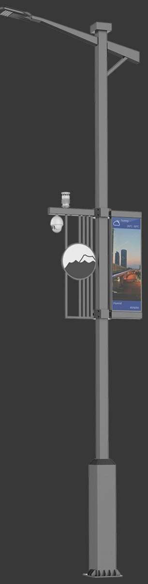 Prism smart pole, modern pole grandeur