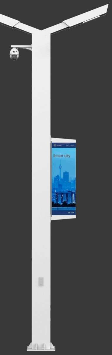 Zenith smart pole, dual path illumination